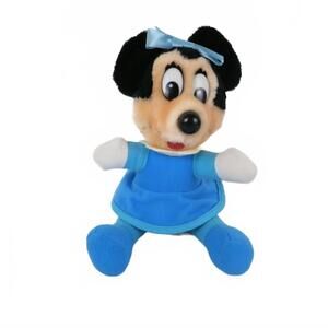 Vintage Disney Mickey's Christmas Carol Minnie Mouse 8" Plush 1984 Pre-Owned